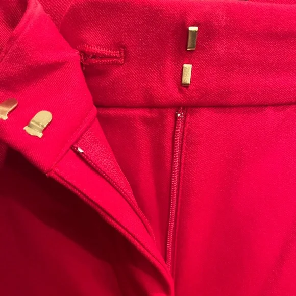 J. Crew Red Kallie Pant Size 10 - Picture 4 of 5